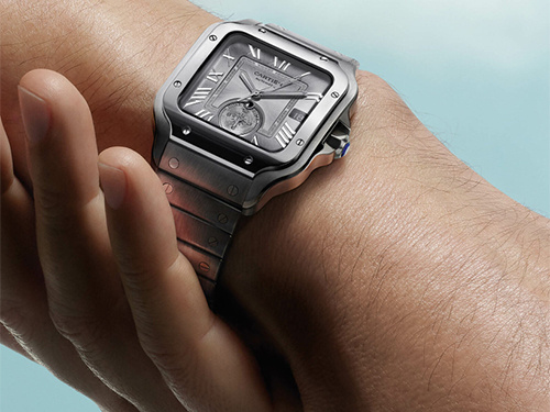 Cartier выпустил стальные часы Santos de Cartier Dual Time с двойным временем